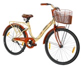 Kross Gauzy 26T Single Speed City Bike for Women – Steel Frame, Basket, Mudguard & Side Stand (Ideal for 12+ Years)